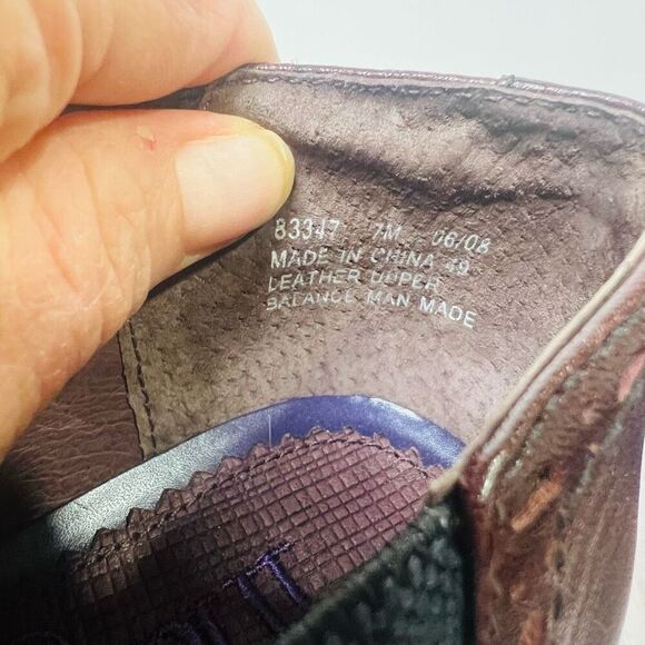 Clark’s Indigo Mahogany Leather Pump Heels Ankle Booties - Picture 9 of 12